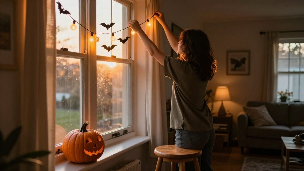Halloween window decorations