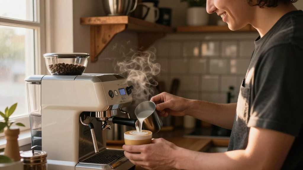 espresso machine for lattes and cappuccinos