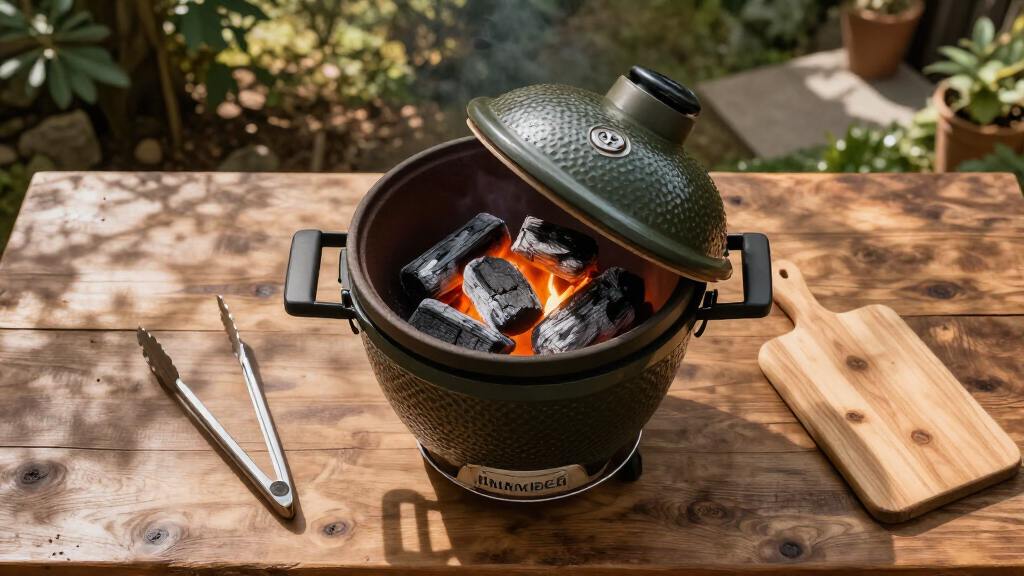 charcoal grill ceramic kamado