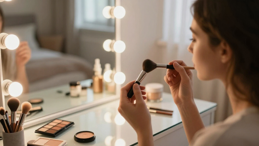 makeup vanity desk with lights