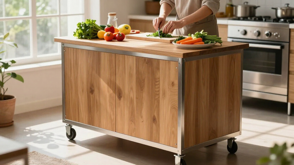 kitchen islands on wheels