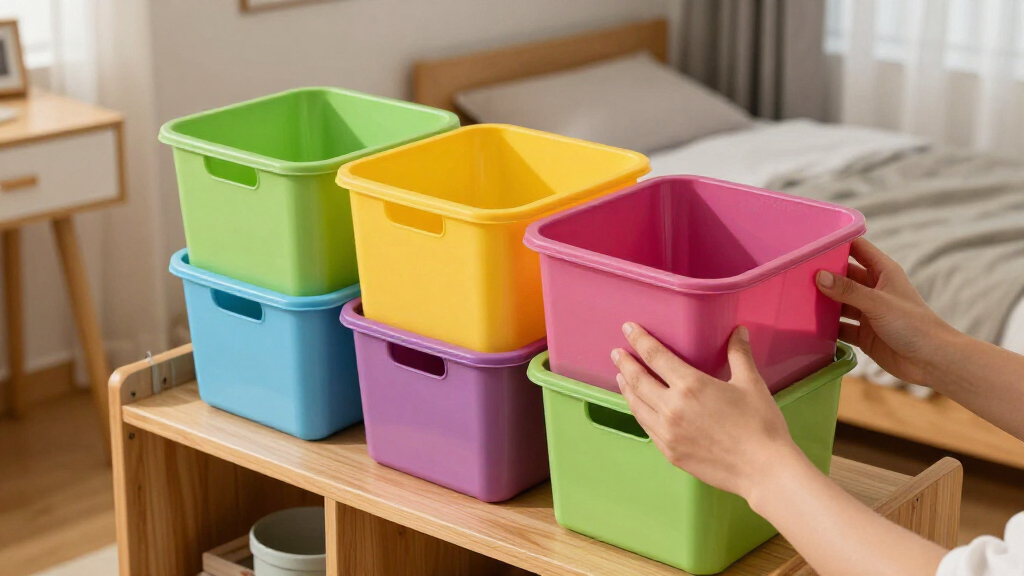 multifunctional dorm storage bins