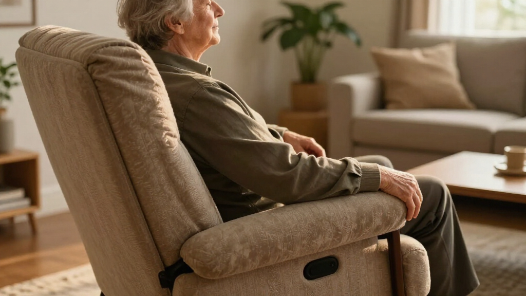 lift chair with easy wipe upholstery for incontinence
