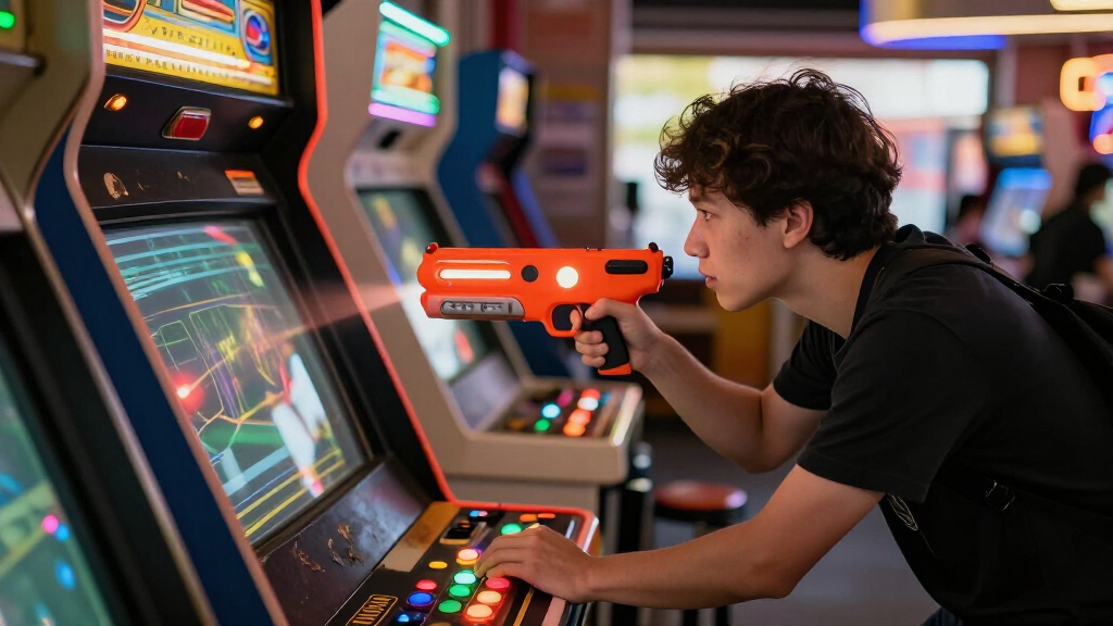 arcade machines with light guns