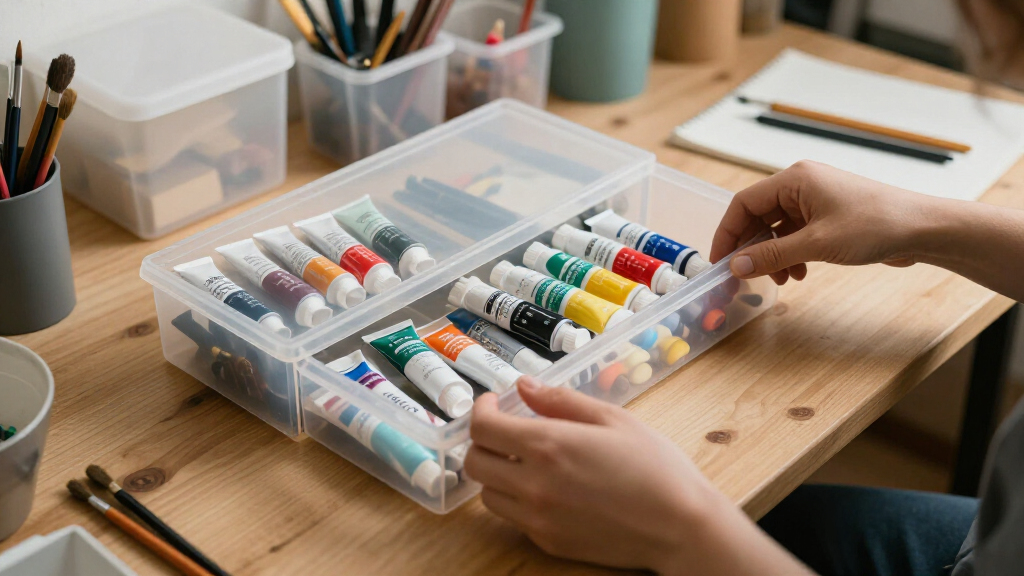 art supplies storage organizers