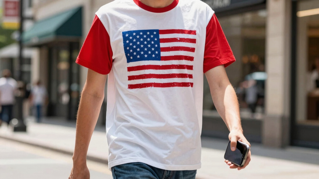 patriotic American flag apparel