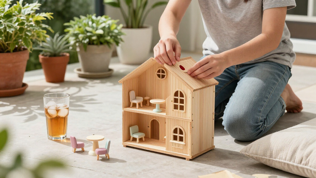 premium wooden dollhouse sets