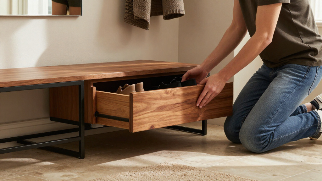 best bench with shoe drawers
