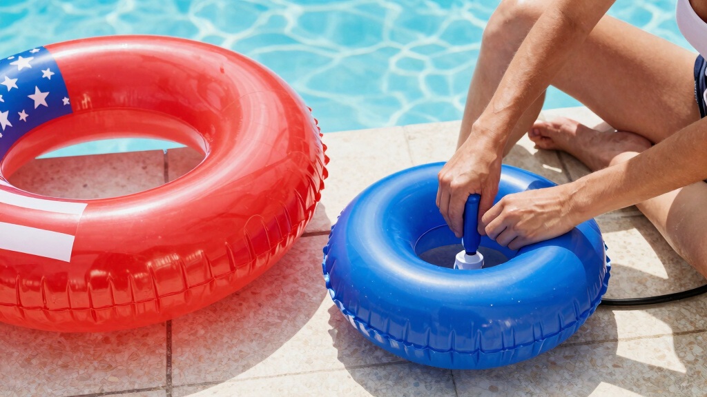 patriotic pool floaties