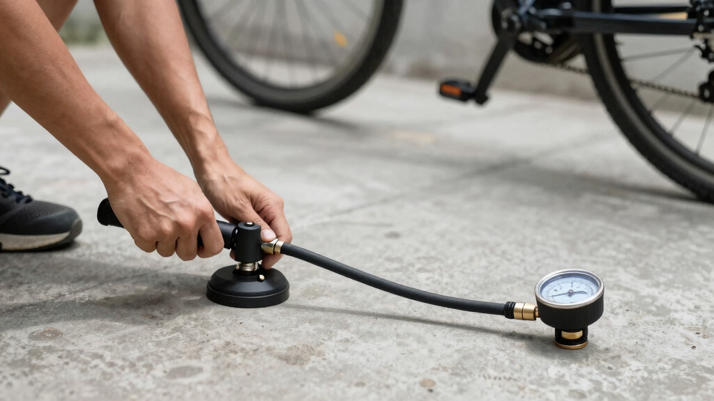 bicycle pump with gauge