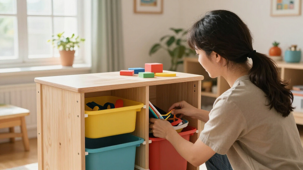 best craft storage cabinet for kids in shared custody