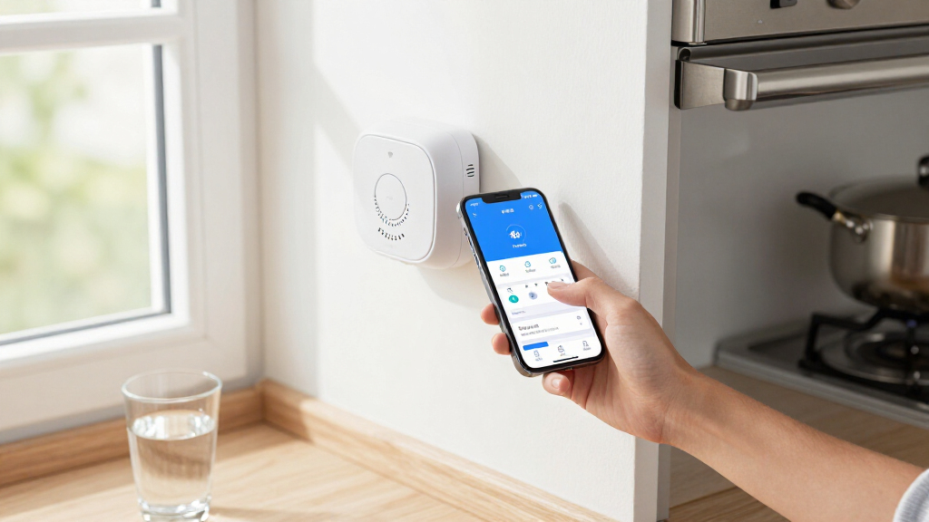 water leak detector with siren and hub