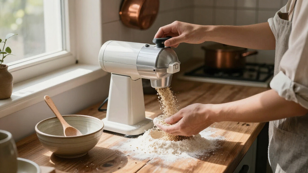 electric flour mill on amazon