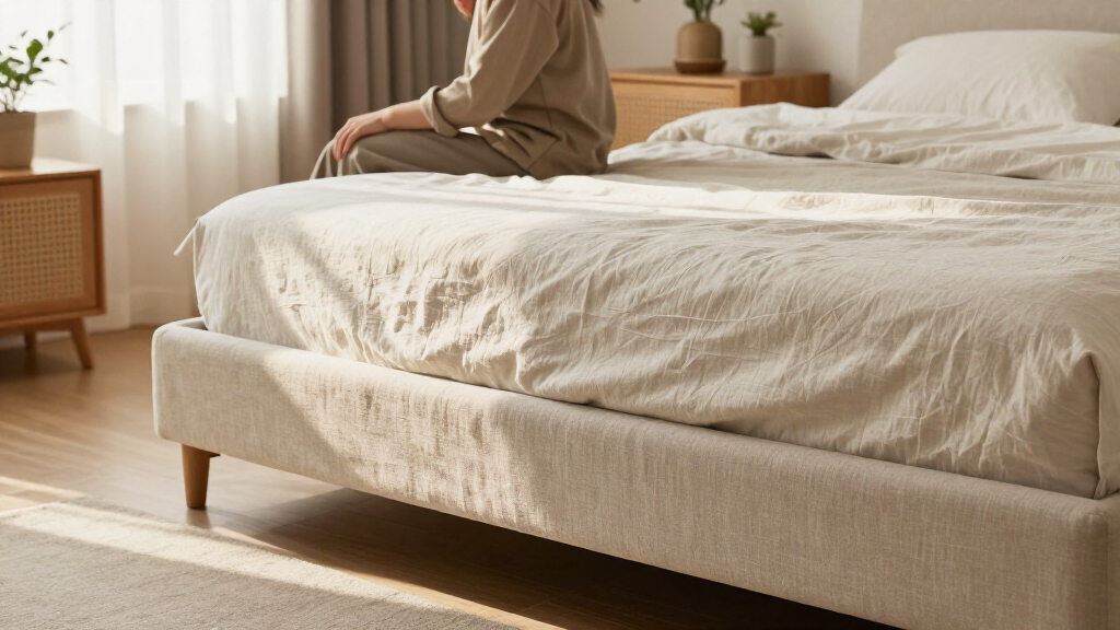 best non-toxic upholstered bed frames