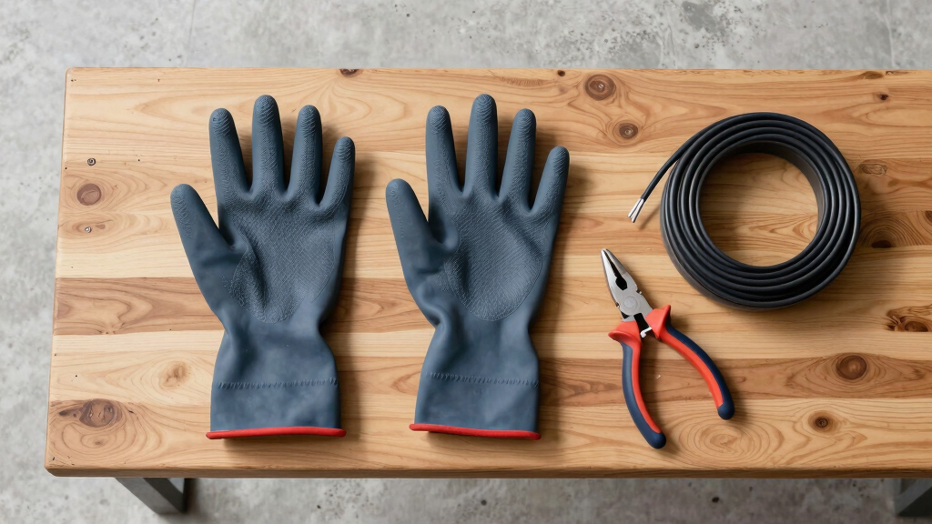 gloves for cable pulling