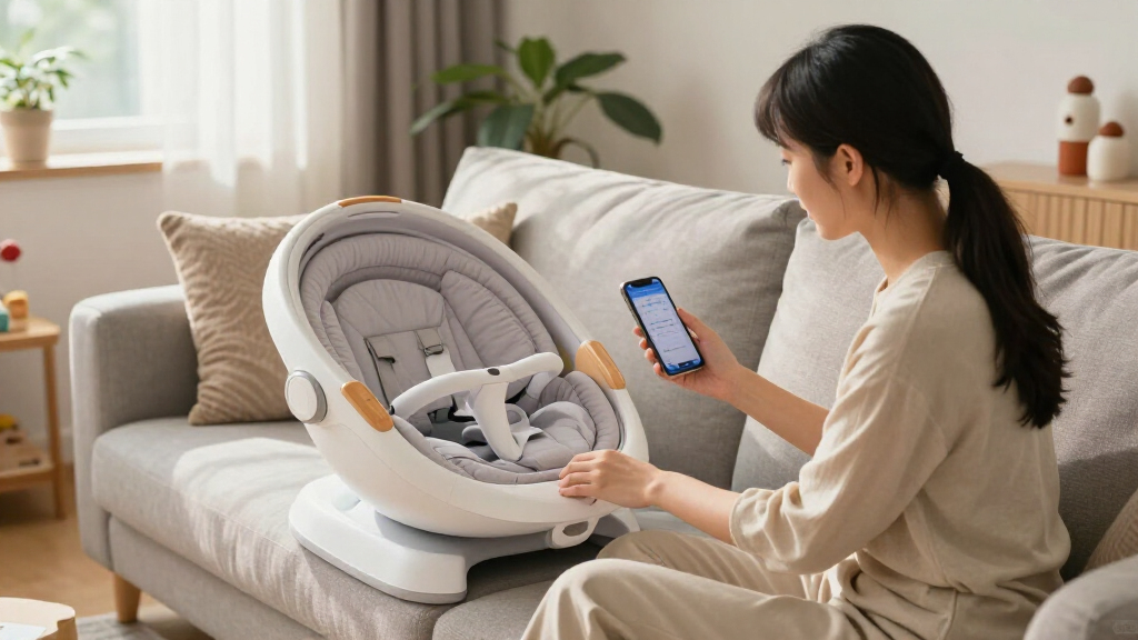 smart baby swing with app