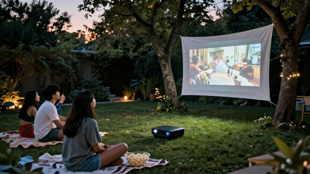 portable projectors for outdoor movies