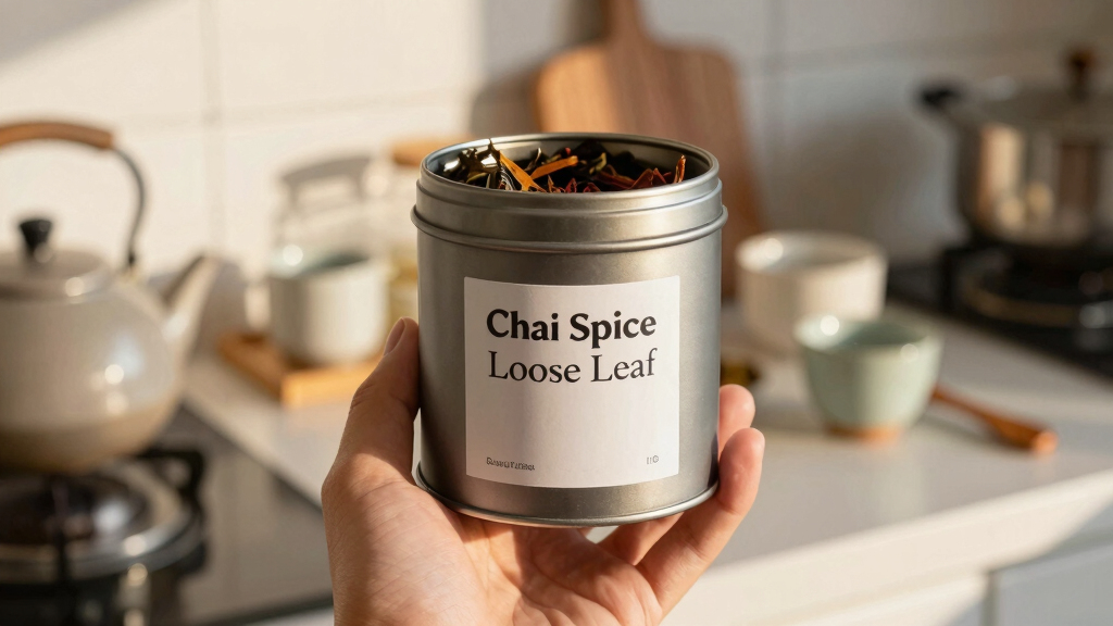chai spice loose leaf tin