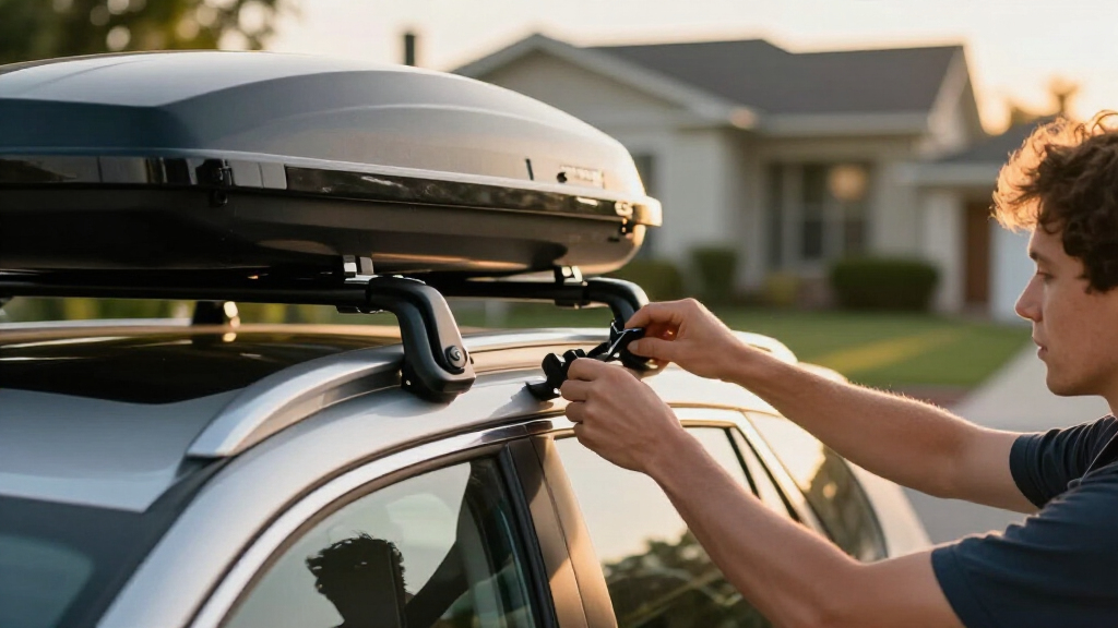 rooftop cargo boxes for suv with quick release