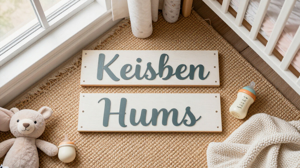 best double-layer nursery name wall signs