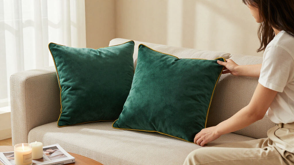 luxury velvet throw pillows