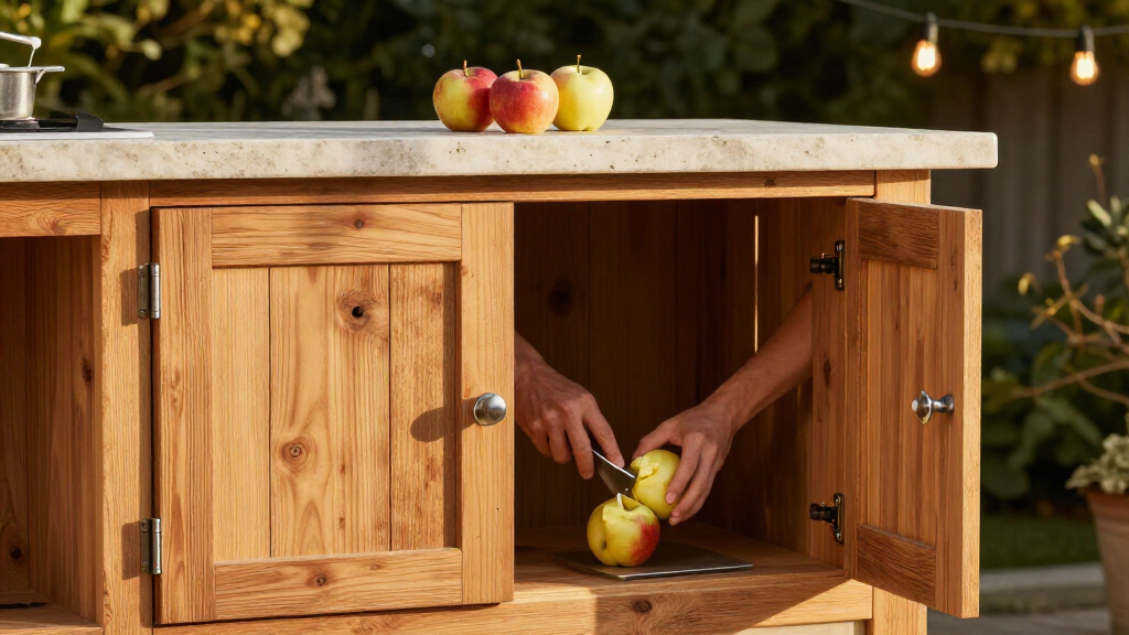 double peel set outdoor kitchen cabinet