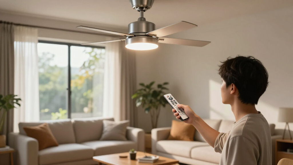 smart ceiling fan with light remote