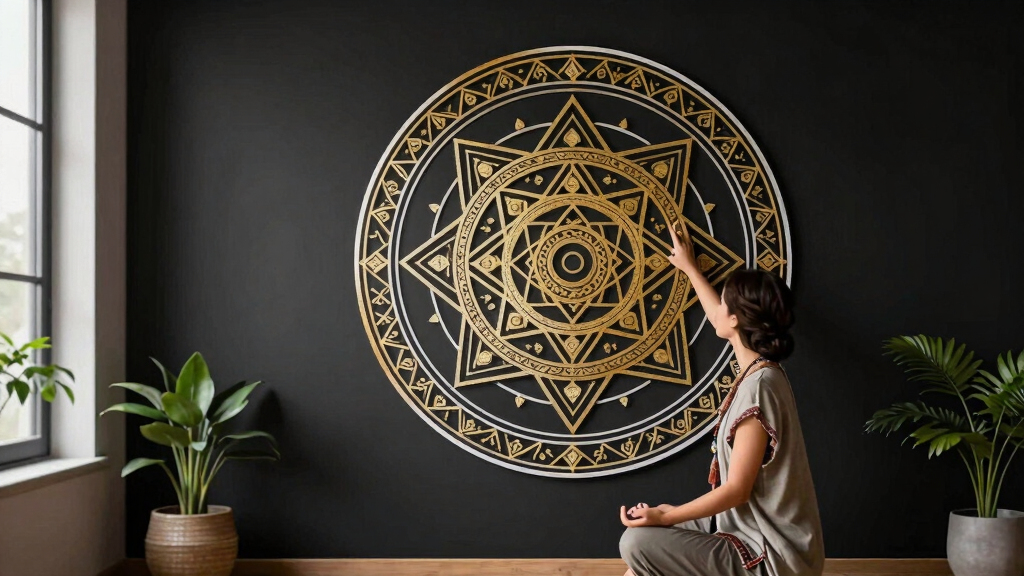 sacred geometry wall art