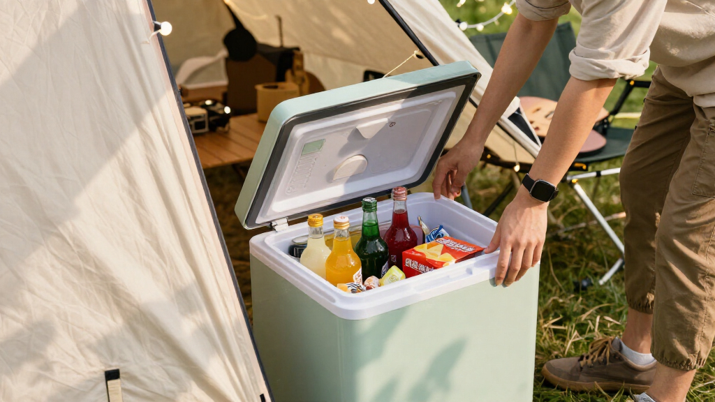 portable fridge freezer for festival camping
