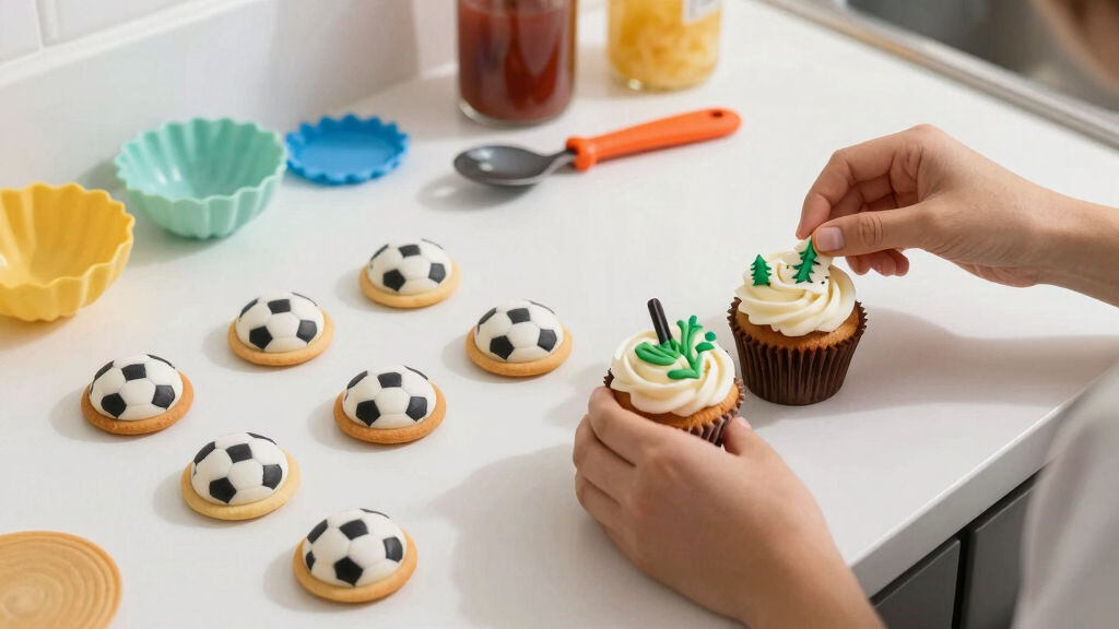 soccer-themed food and drink accessories