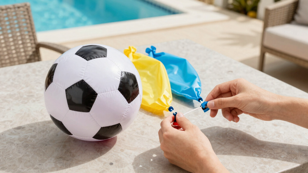inflatable soccer ball pool toys