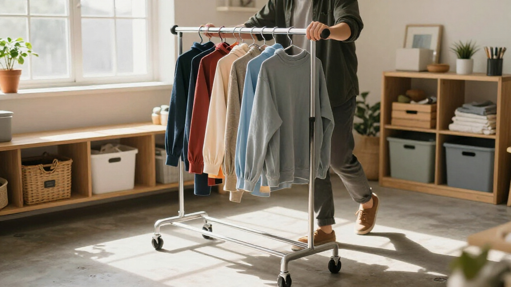best clothing rack heavy duty rolling