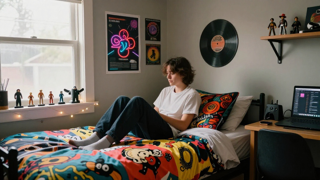 pop culture themed dorm room decor