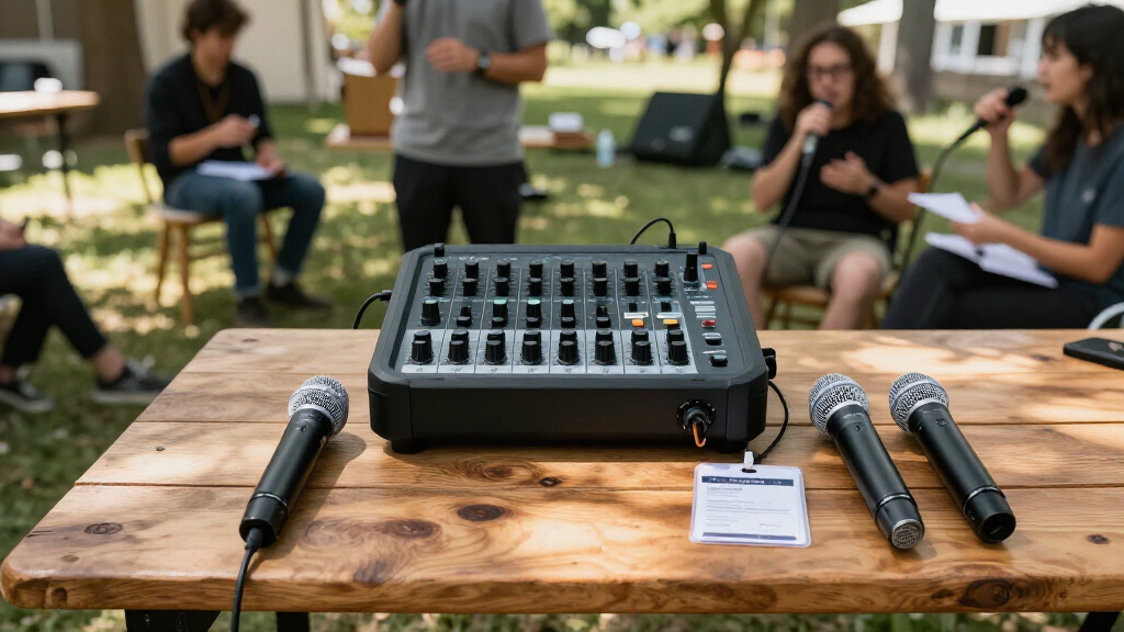 pa system with mixer for workshops on amazon usa