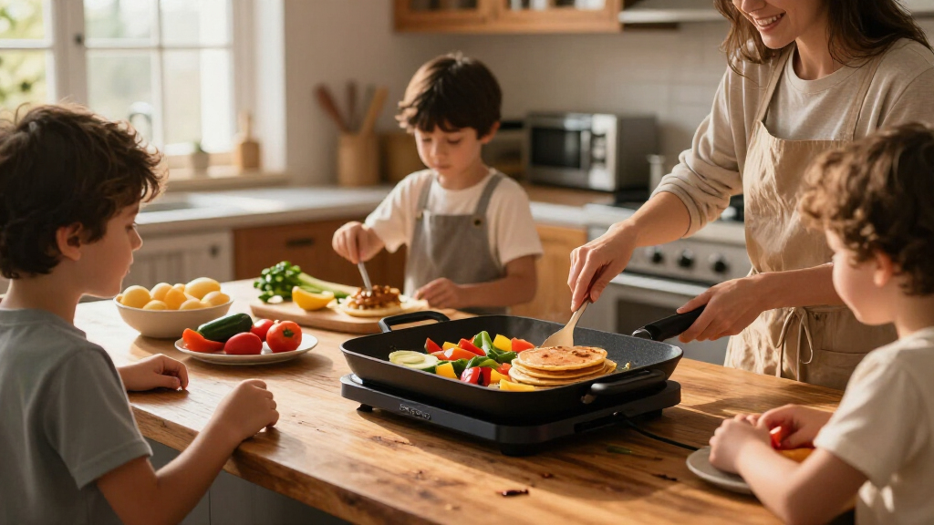 best induction compatible griddle pan for family cooking