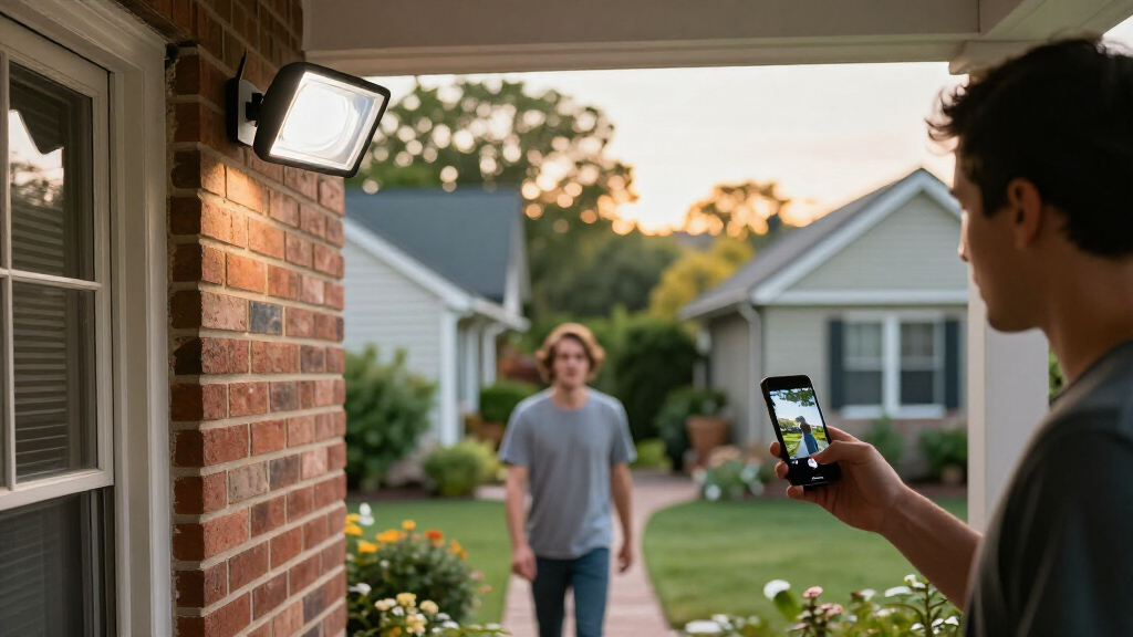 security camera floodlight
