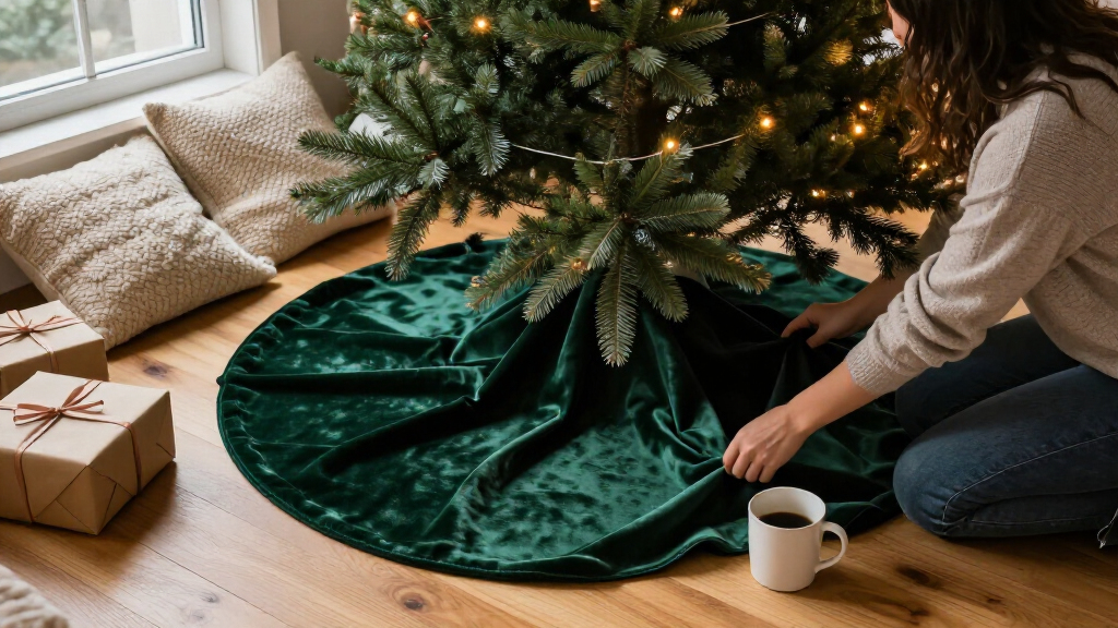 best stylish Christmas tree skirts
