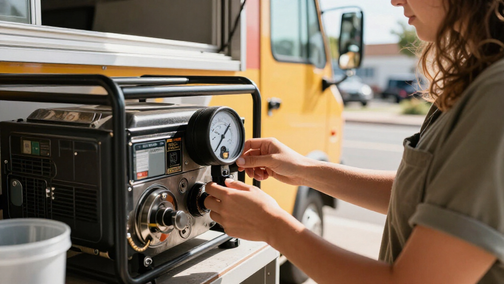 generator voltage meter for food truck