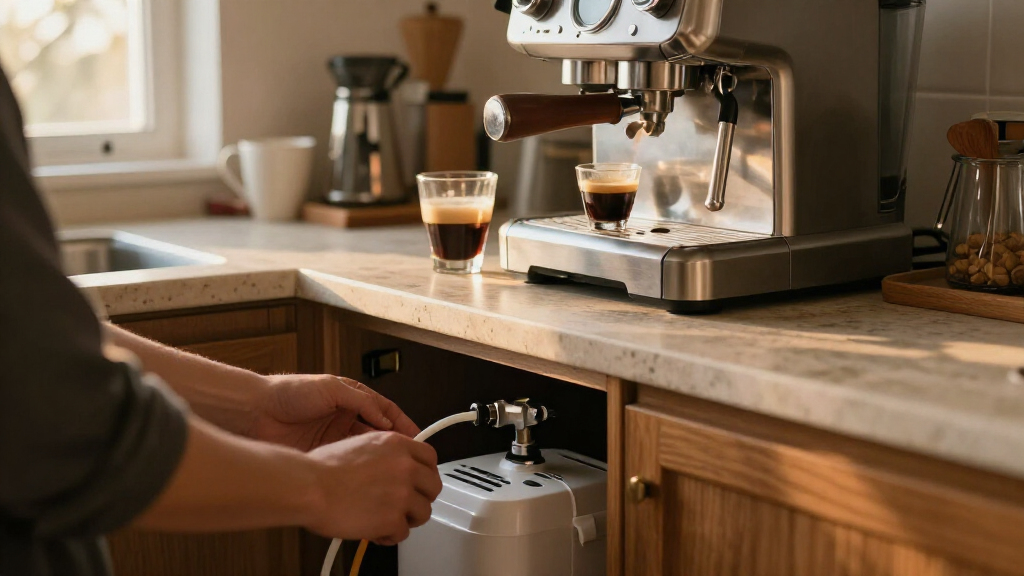 high ticket espresso machine water softener for a home coffee bar