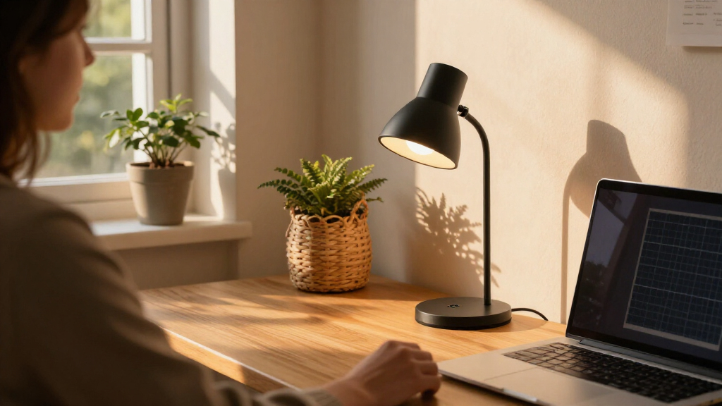 solar-powered desk lamps