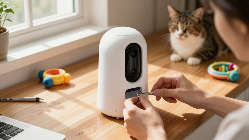 pet camera treat dispenser premium