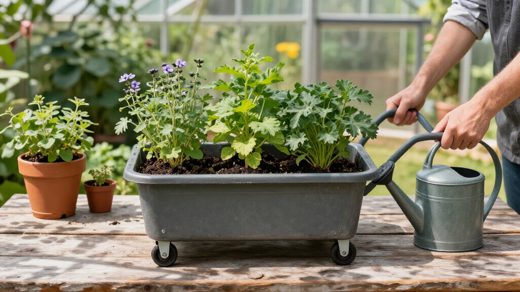 rolling planter caddy heavy duty