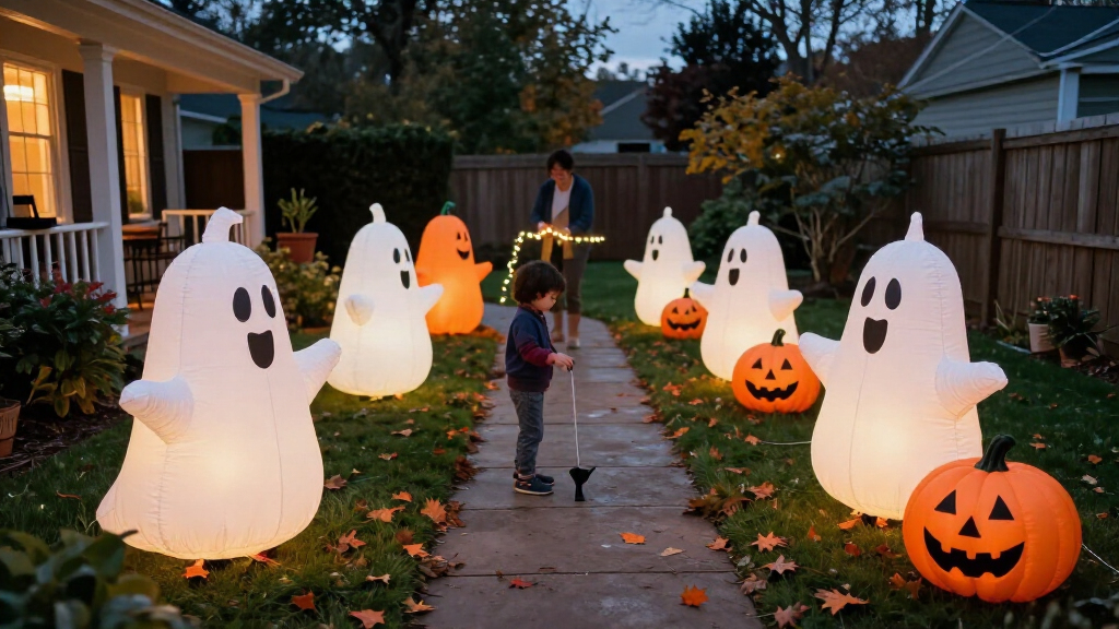 outdoor Halloween inflatables