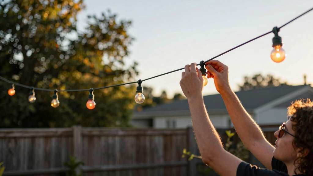 patriotic outdoor string lights