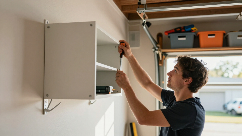 garage cabinet set for renting no drilling