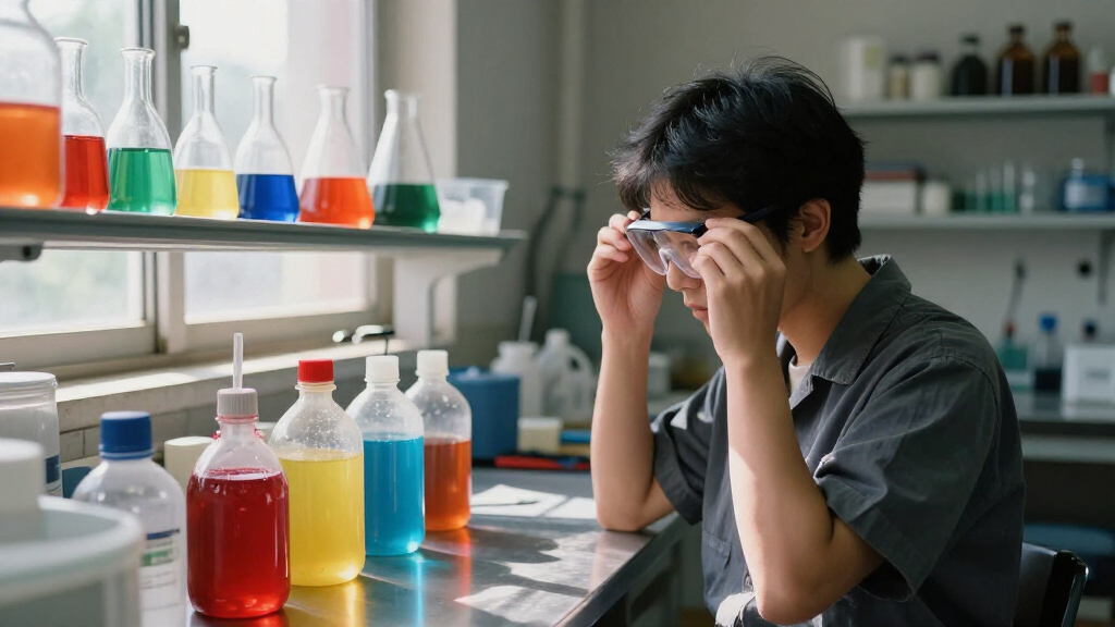 protective eyewear for dye labs