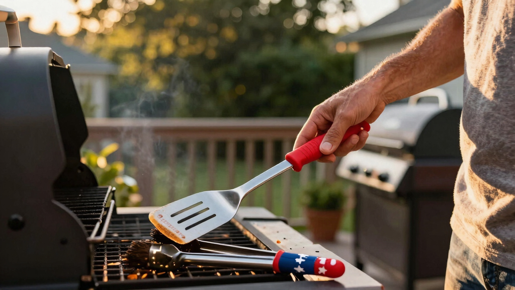 patriotic outdoor grilling tools
