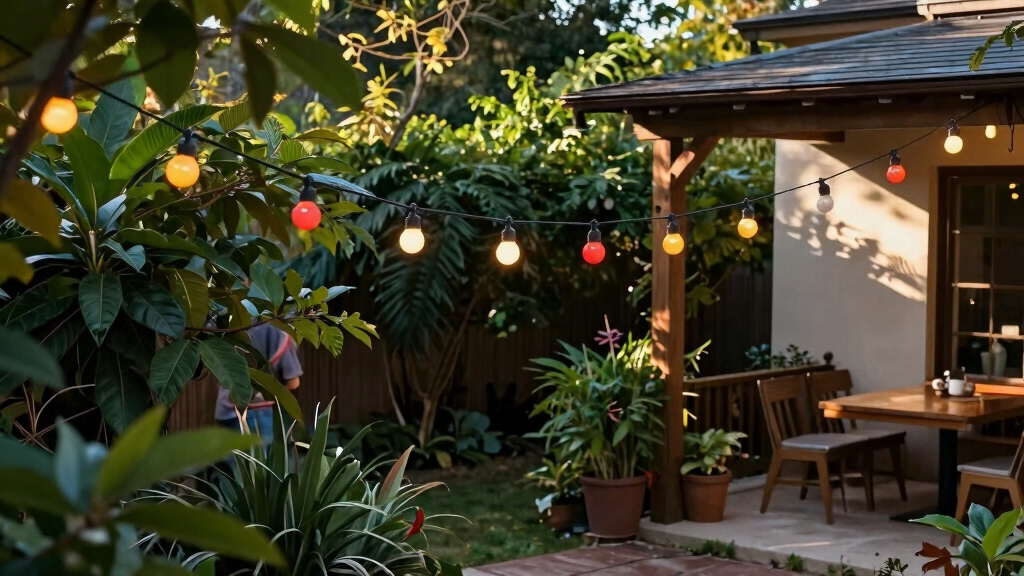patriotic outdoor string lights