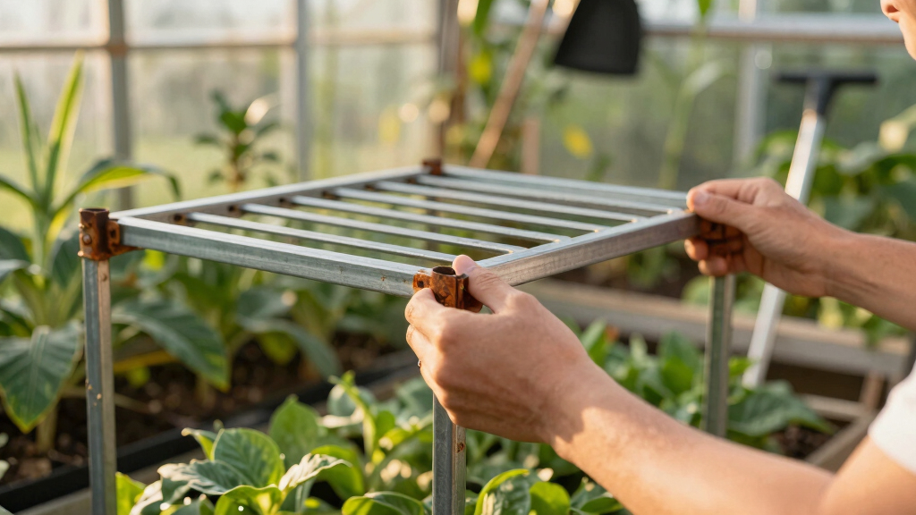 best rust-resistant greenhouse shelving