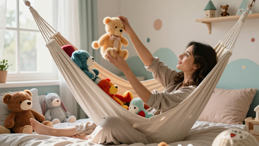 stuffed animal storage hammock